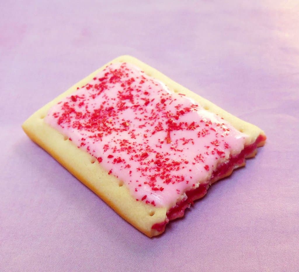 a picture of a cherry poptart